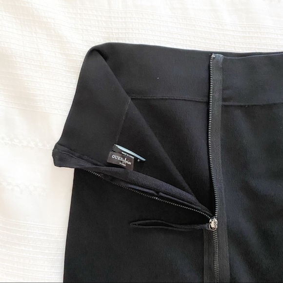 Guess BY MARCIANO BLACK FITTED STRETCH LONG LENGTH PENCIL SKIRT - M - Picture 8 of 10